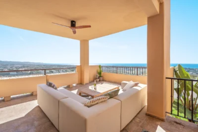 Stylish Renovated Corner Apartment with Panoramic Views in La Hacienda Benahavis